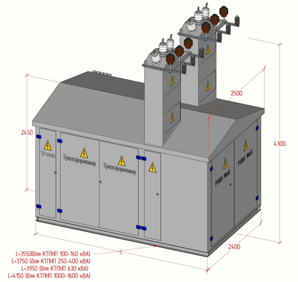 КТПНП 400/10/0,4-В/В(К)-У1